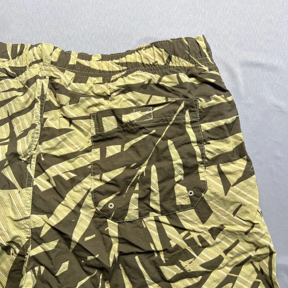 Columbia Swim Trunks Mens L Multicolor Nylon Tropical Print Mesh Lined Surfing